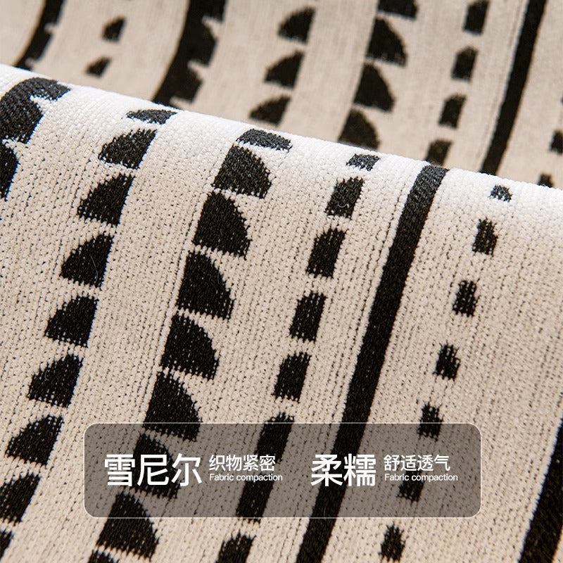 严选北欧高级感雪尼尔沙发垫四季通用坐垫防滑皮沙发套罩新款盖布