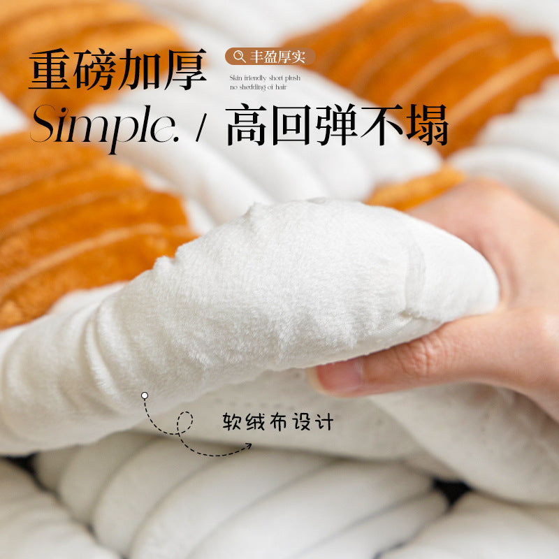 毛绒坐垫办公室久坐大学生教室宿舍屁垫加厚座垫餐椅子屁股垫子