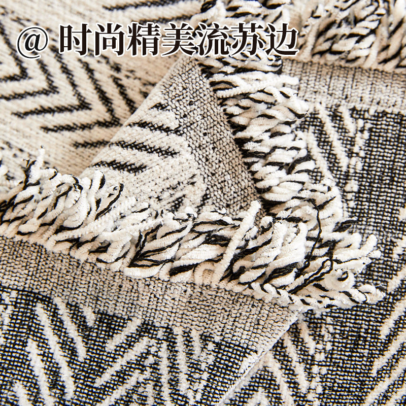 2025新款雪尼尔沙发盖布巾四季通用沙发垫子沙发套罩高级感全盖毯