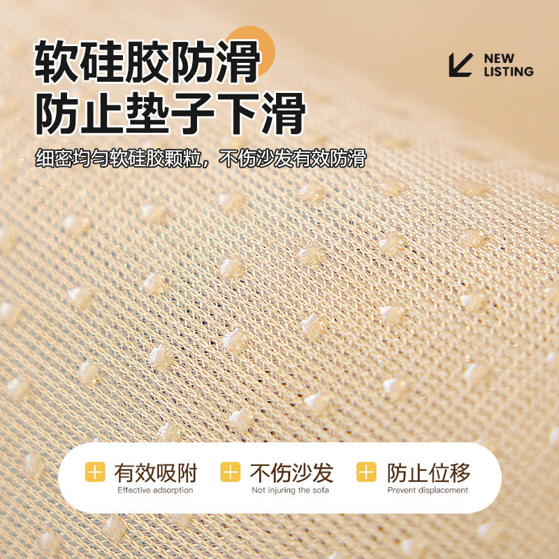 牛奶绒轻奢高级感沙发垫2025秋冬新款毛绒沙发套罩加厚防滑坐垫子