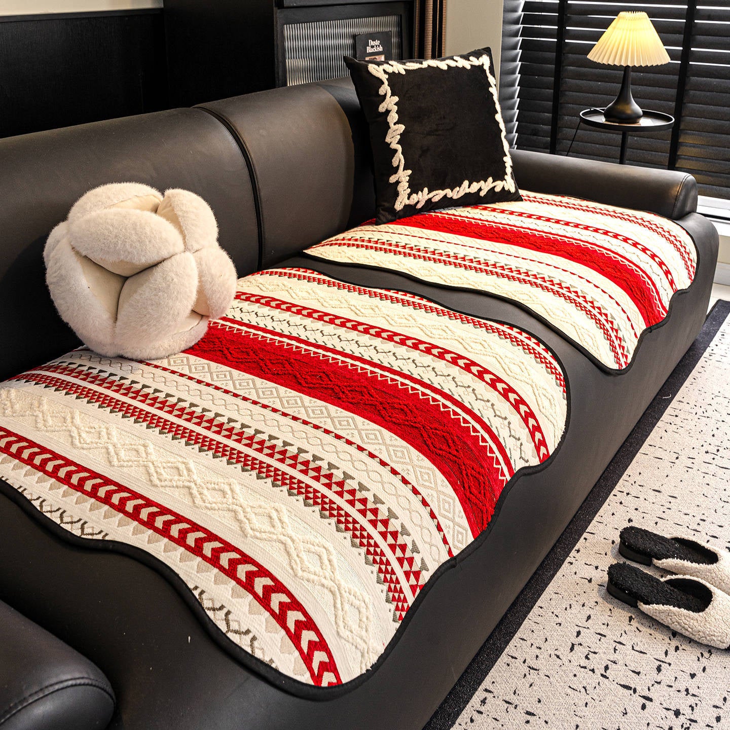 2025 new single person sofa cushion high-grade single-chip split cushion special cushion for leather sofa for all seasons.