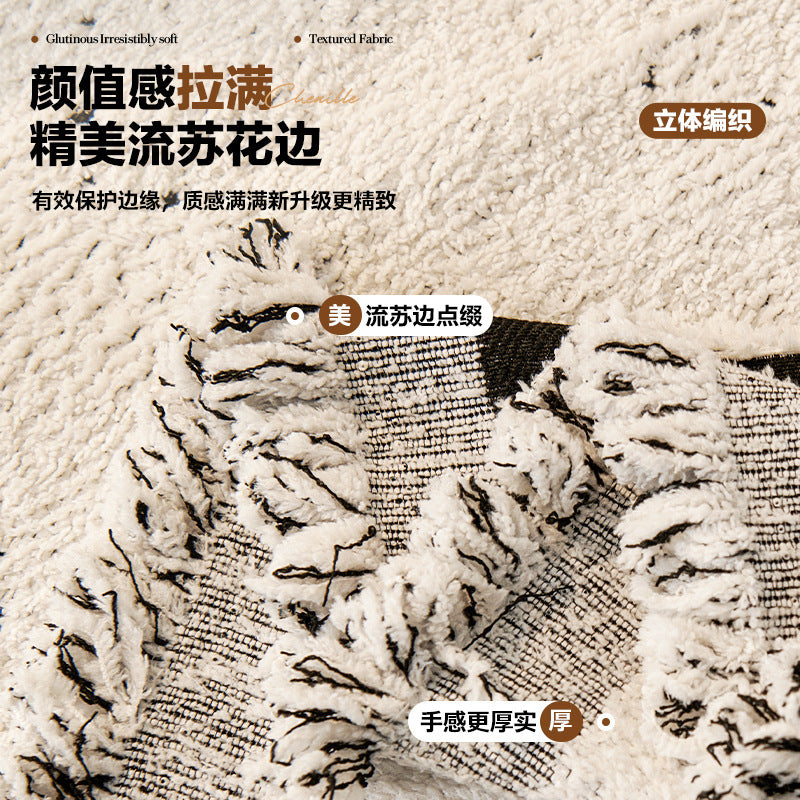 2025新款沙发盖布秋冬季毛绒沙发巾全包万能防猫抓套罩坐垫子盖毯