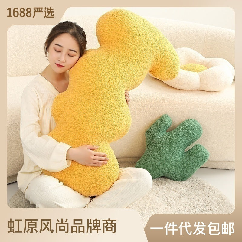 严选网红ins风飘窗抱枕大尺寸枕头长条靠背民宿简约大号沙发靠枕