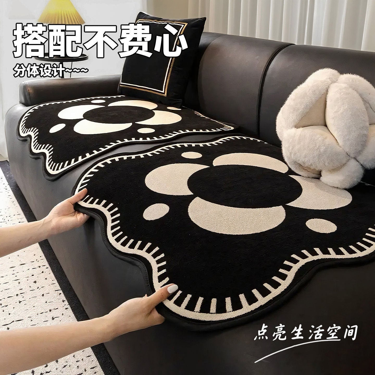2025 new single person sofa cushion high-grade single-chip split cushion special cushion for leather sofa for all seasons.