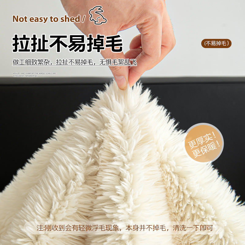 异形沙发垫秋冬季加厚毛绒2025新款直排一片式防滑坐垫高级感盖布