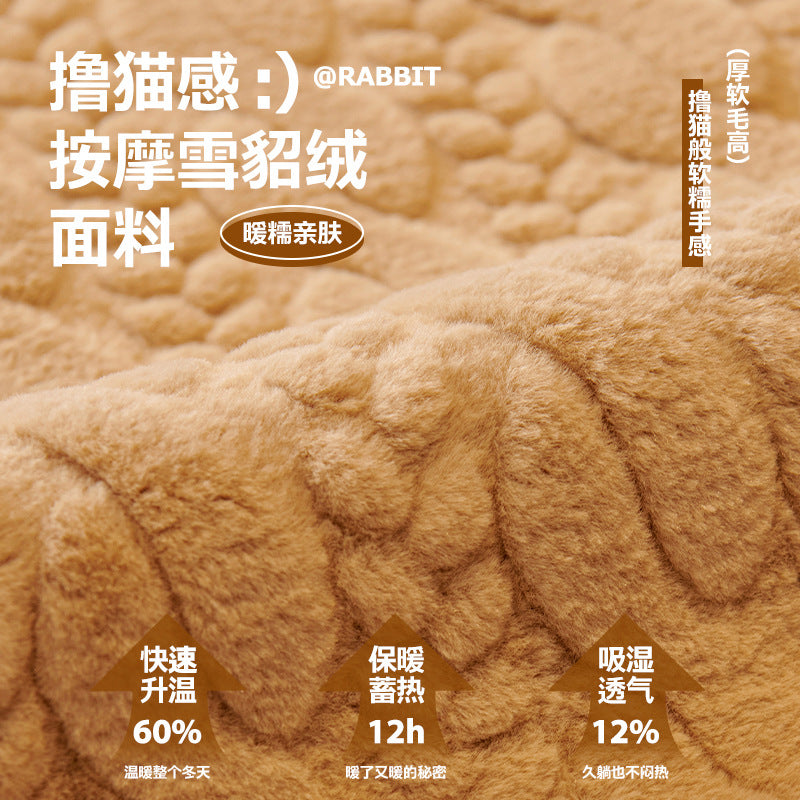 严选秋冬季保暖雪貂绒沙发垫固定防滑坐垫新款直排皮沙发套罩盖布