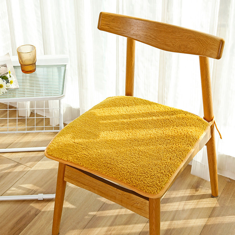 Plush cushion winter chair cushion office sedentary fart cushion dining chair stool cushion change shoes stool butt cushion chair cushion.