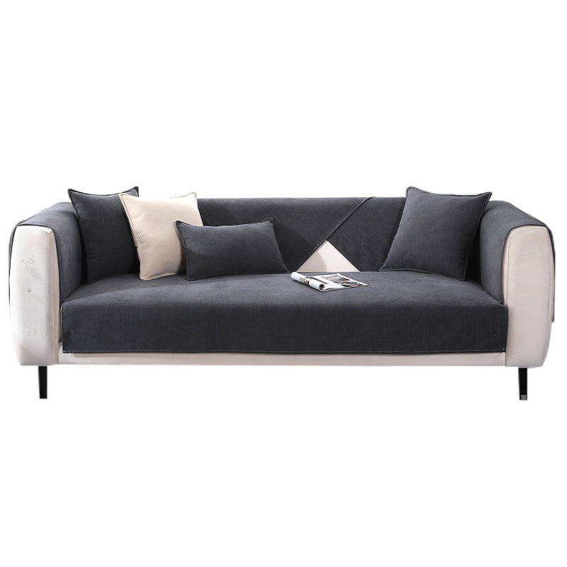 Chenille sofa cushion four seasons general simple modern grey cover non-slip cushion luxury sofa cover hood.
