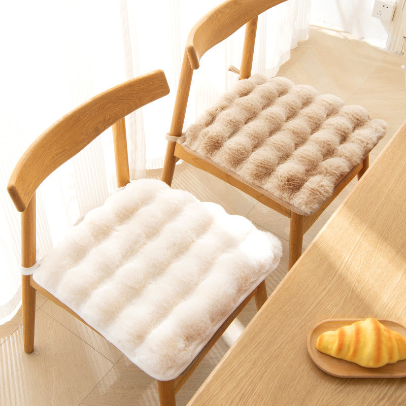Bunny warm cushion fart cushion Office sedentary artifact winter thick plush student cushion cushion.