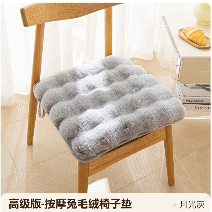 Bunny warm cushion fart cushion Office sedentary artifact winter thick plush student cushion cushion.