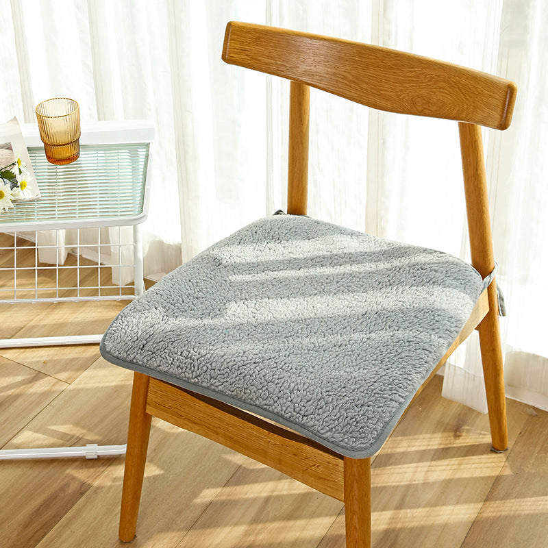 Plush cushion winter chair cushion office sedentary fart cushion dining chair stool cushion change shoes stool butt cushion chair cushion.