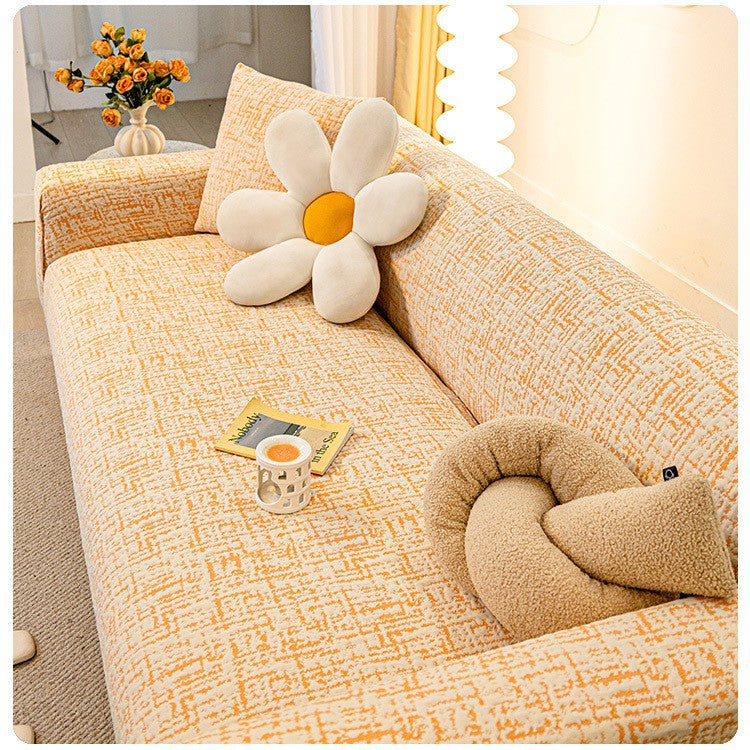 Four seasons universal elastic sofa cover cover 2025 new cat-catching straight-line sofa cover all-inclusive universal protective cover.