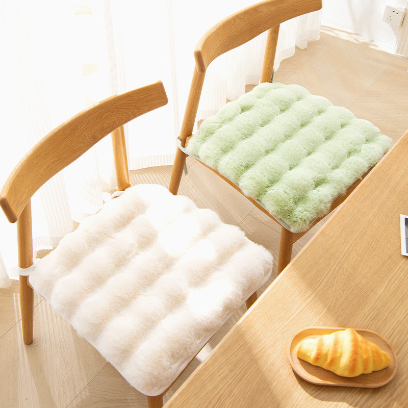 Bunny warm cushion fart cushion Office sedentary artifact winter thick plush student cushion cushion.