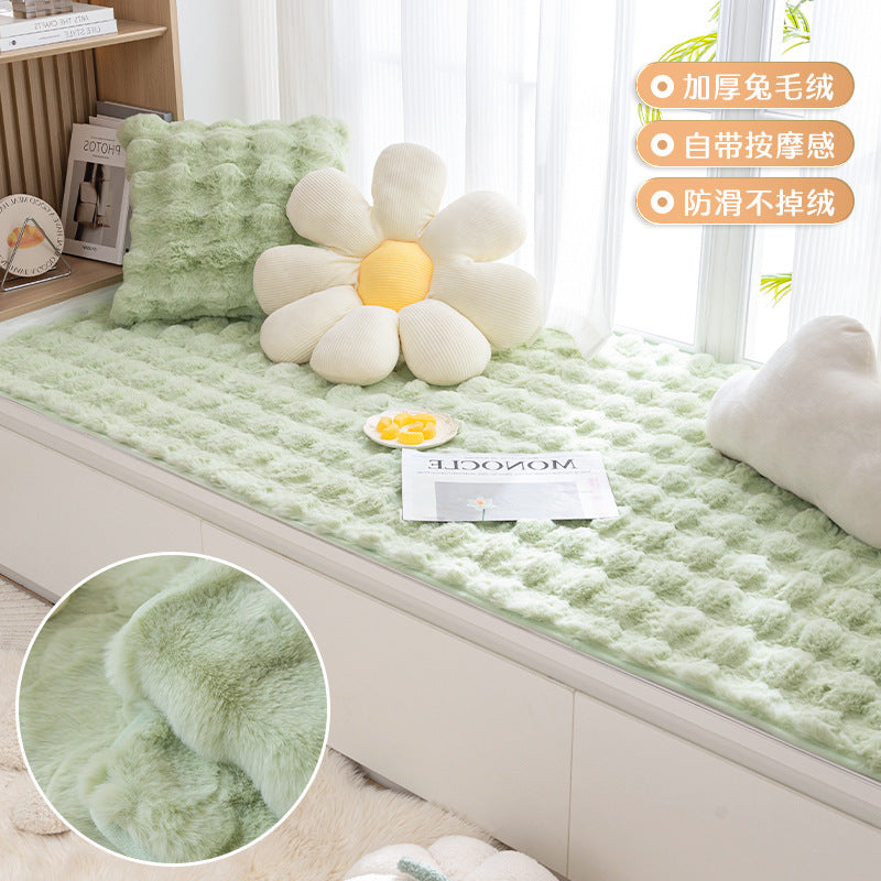 兔毛绒网红飘窗垫窗台垫子新款阳台垫子冬季ins风榻榻米2025新款