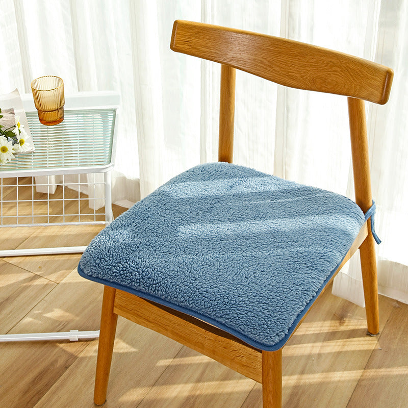Plush cushion winter chair cushion office sedentary fart cushion dining chair stool cushion change shoes stool butt cushion chair cushion.