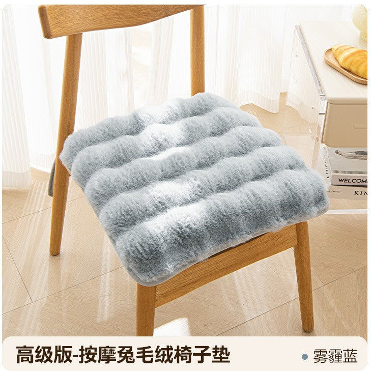 Bunny warm cushion fart cushion Office sedentary artifact winter thick plush student cushion cushion.