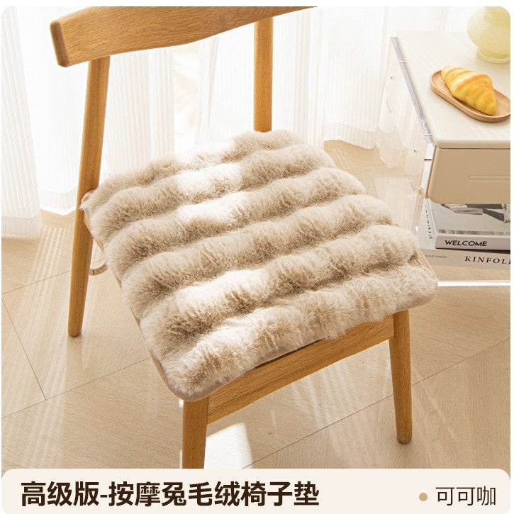 Bunny warm cushion fart cushion Office sedentary artifact winter thick plush student cushion cushion.