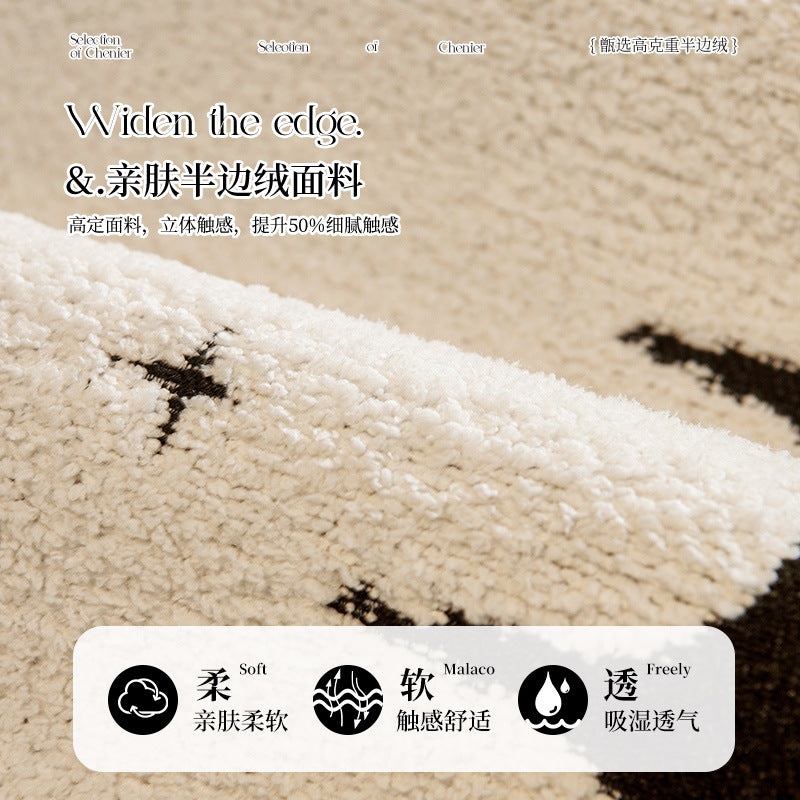 轻奢高级感半边绒皮沙发垫2025新款秋冬直排固定防滑沙发坐垫盖布
