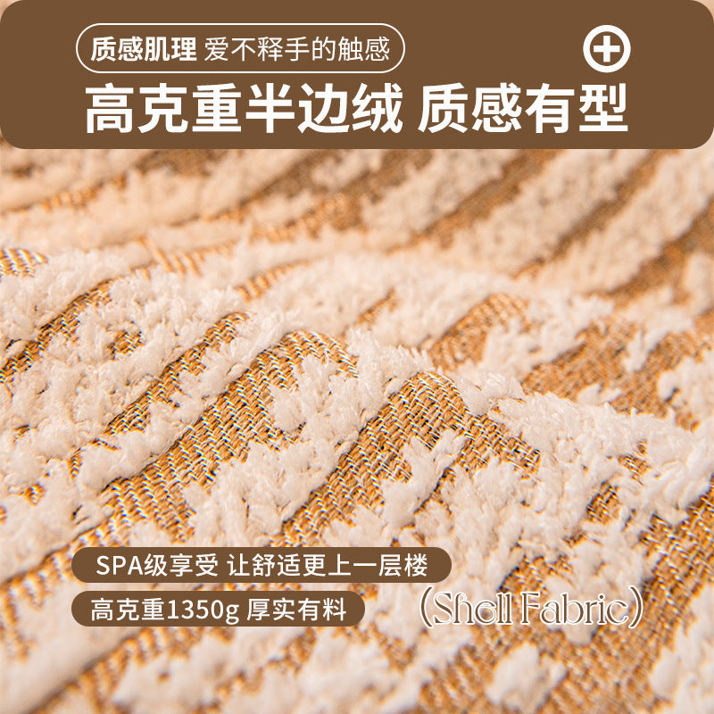 不规则异形沙发垫四季通用2025新款高级感坐垫防滑直排皮沙发盖布