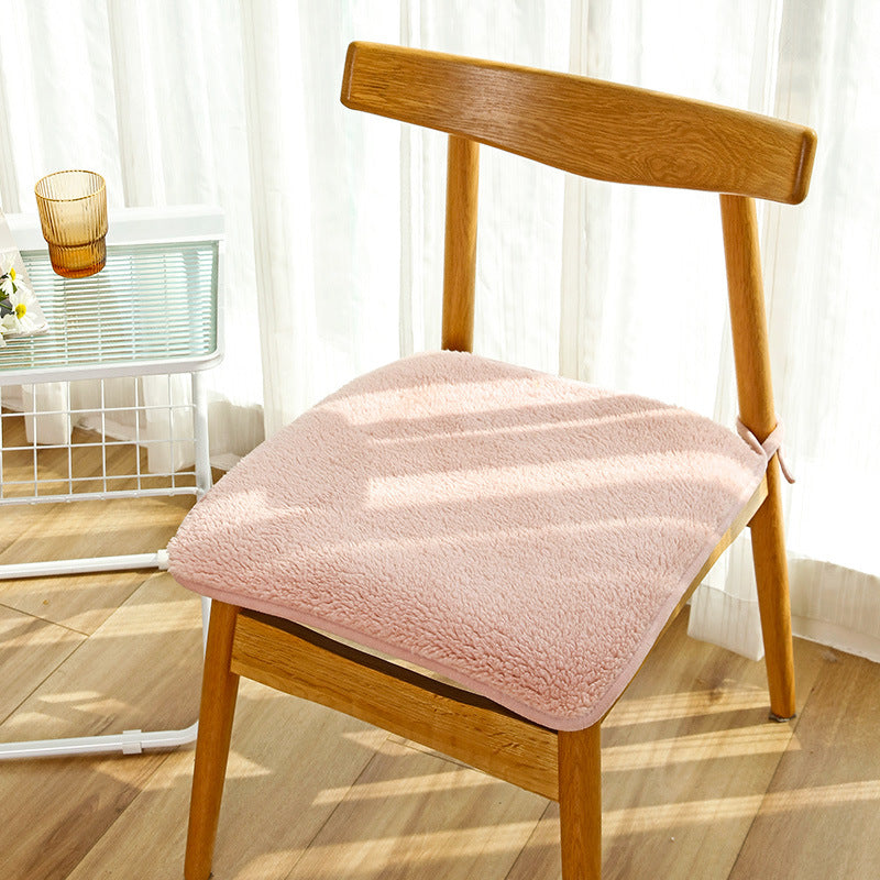 Plush cushion winter chair cushion office sedentary fart cushion dining chair stool cushion change shoes stool butt cushion chair cushion.