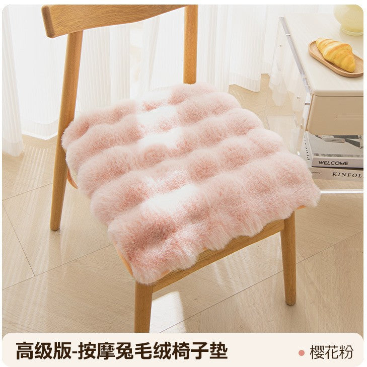 Bunny warm cushion fart cushion Office sedentary artifact winter thick plush student cushion cushion.