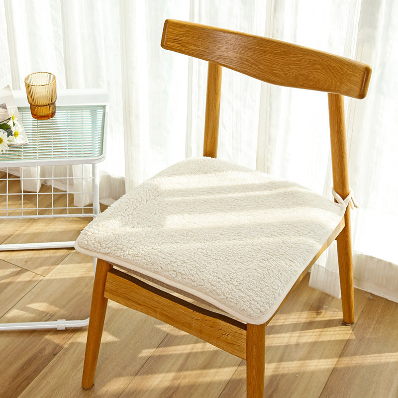 Plush cushion winter chair cushion office sedentary fart cushion dining chair stool cushion change shoes stool butt cushion chair cushion.