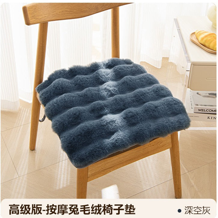 Bunny warm cushion fart cushion Office sedentary artifact winter thick plush student cushion cushion.