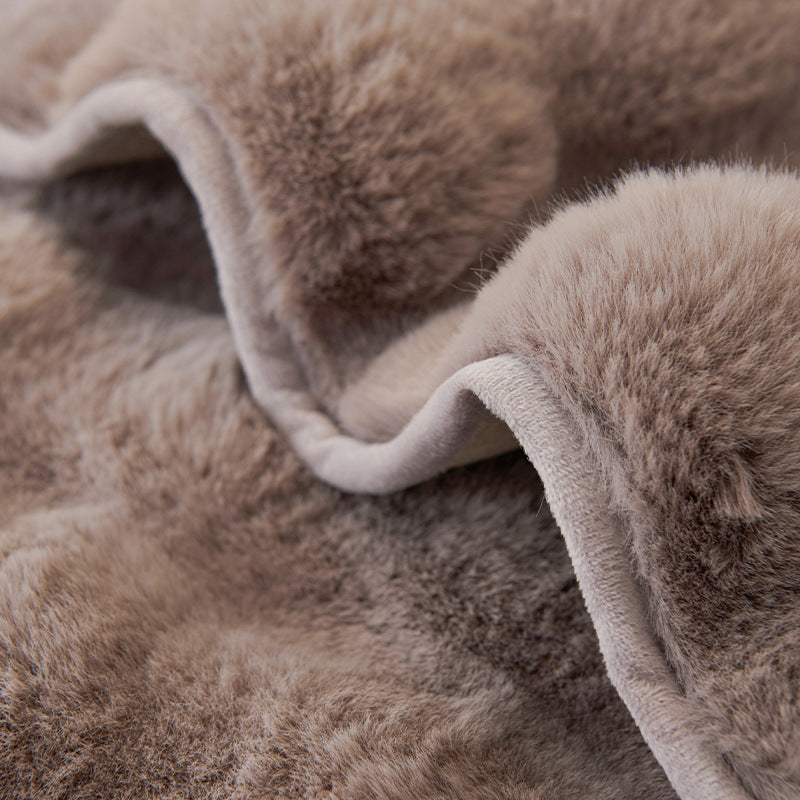 YEATION Bunny warm plush sofa cushion thickened anti-slip cushion leather sofa cover cover cloth new in winter.