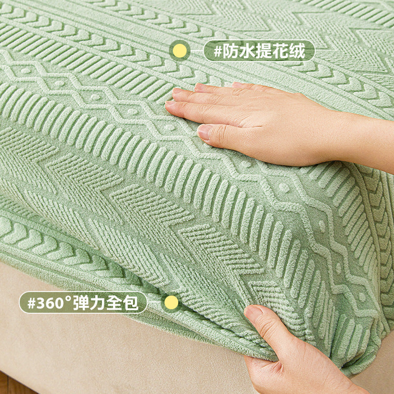 跨境提花绒弹力沙发套新款沙发垫子四季通用防滑简约现代套罩盖布
