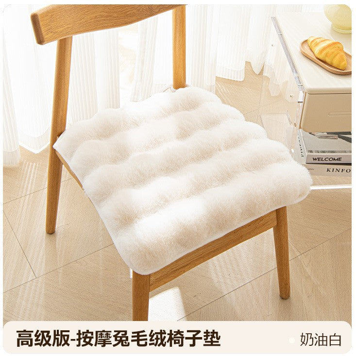 Bunny warm cushion fart cushion Office sedentary artifact winter thick plush student cushion cushion.