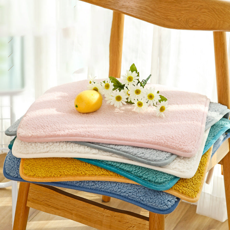 Plush cushion winter chair cushion office sedentary fart cushion dining chair stool cushion change shoes stool butt cushion chair cushion.